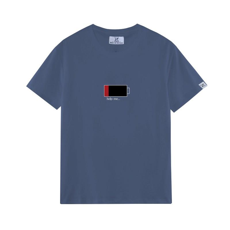 Áo thun nam hình Pin năng lượng cotton co giãn 4 chiều
