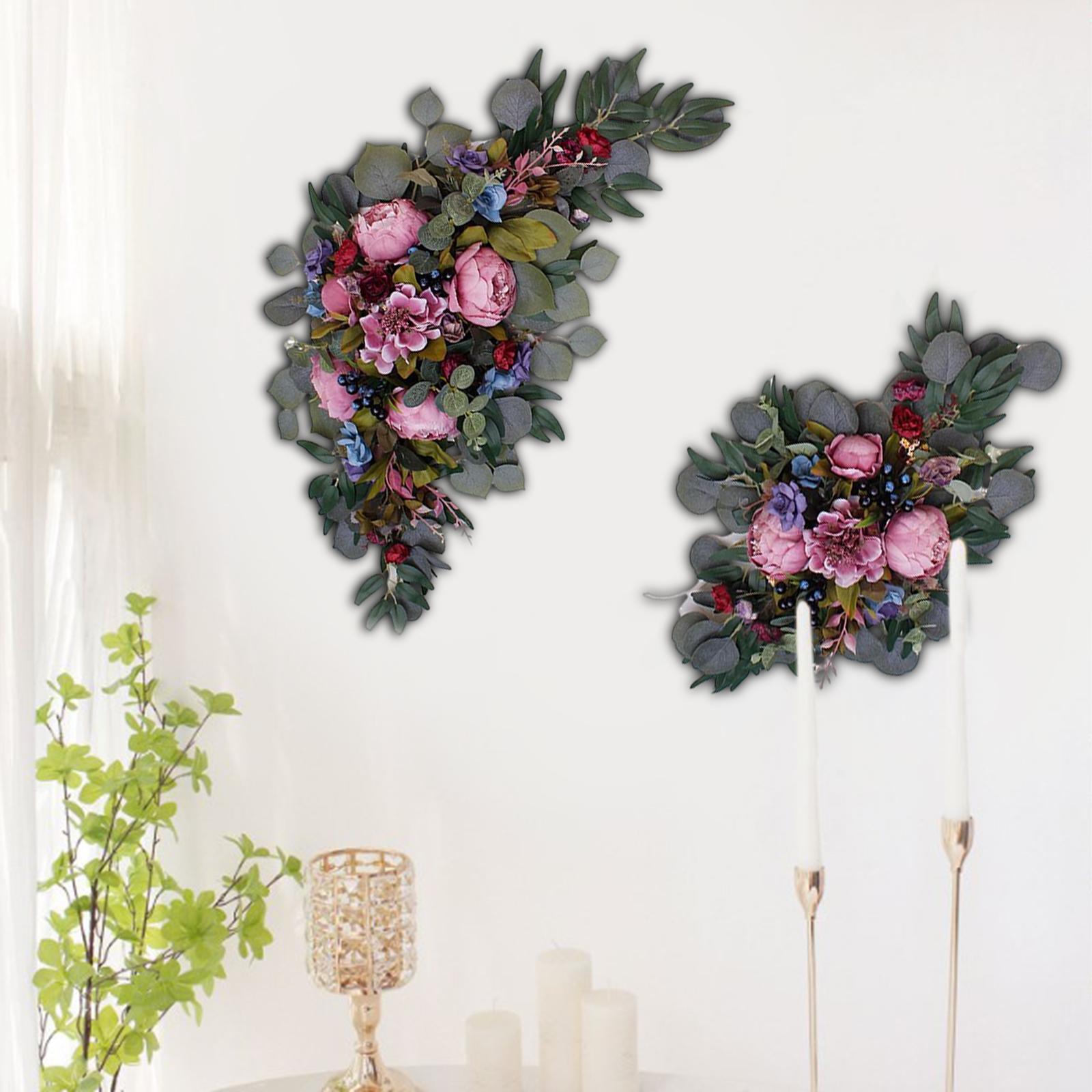 2Pcs Wedding Arch Flower Background Wall Decoration for Ceremony Reception