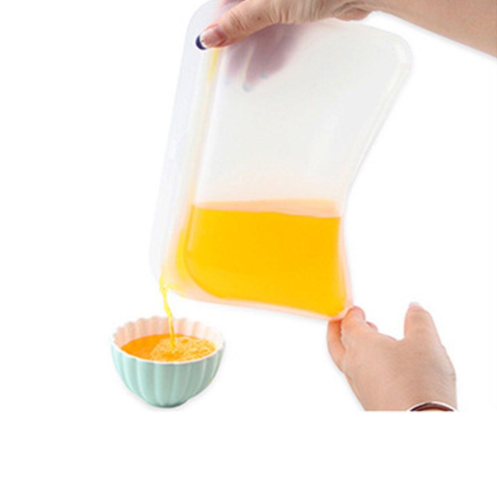 Food Grade Silicone Fresh-Keeping Bag Without Tie Rod With Date Pointer Food Packing Ziplock Bag Storage Bag