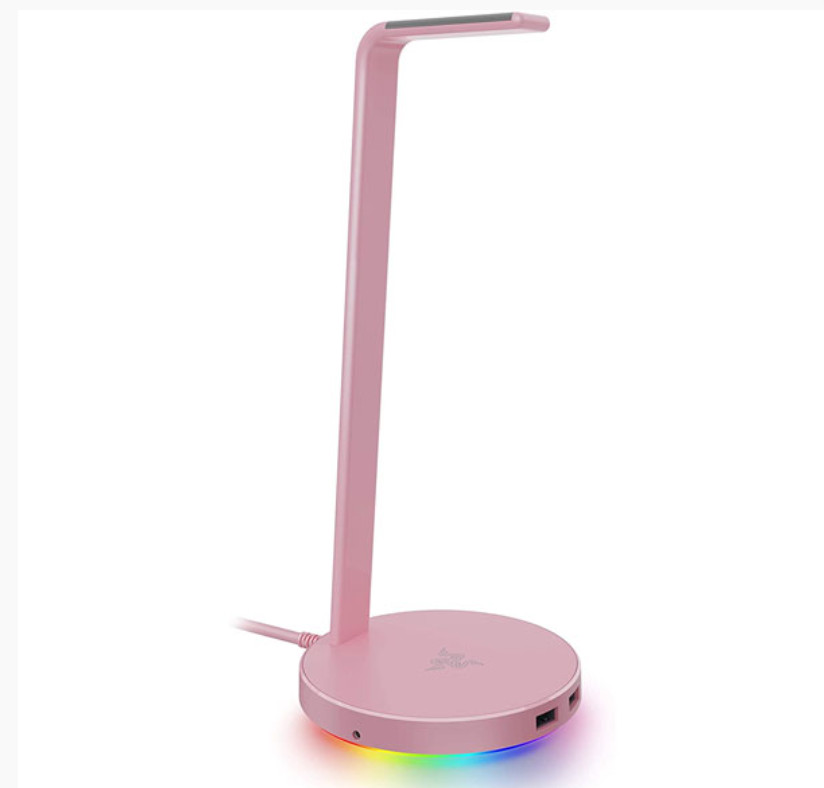 Giá treo tai nghe Razer Base Station V2 Chroma-USB 3.1 Hub-7.1 Surround Sound-Hồng_RC21-01510200-R3M1- HÀNG CHÍNH HÃNG
