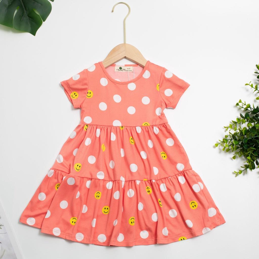 : Váy Cotton Họa Tiết Vải Co Giãn 4 chiều VCT2306 Thương Hiệu Litibaby Size 2-10, Dành cho 11-30kg