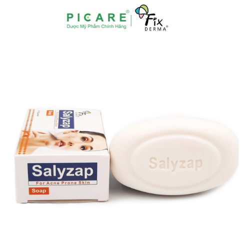 Xà Phòng Fixderma Giảm Mụn Mờ Thâm Mám Salyzap Soap 75g