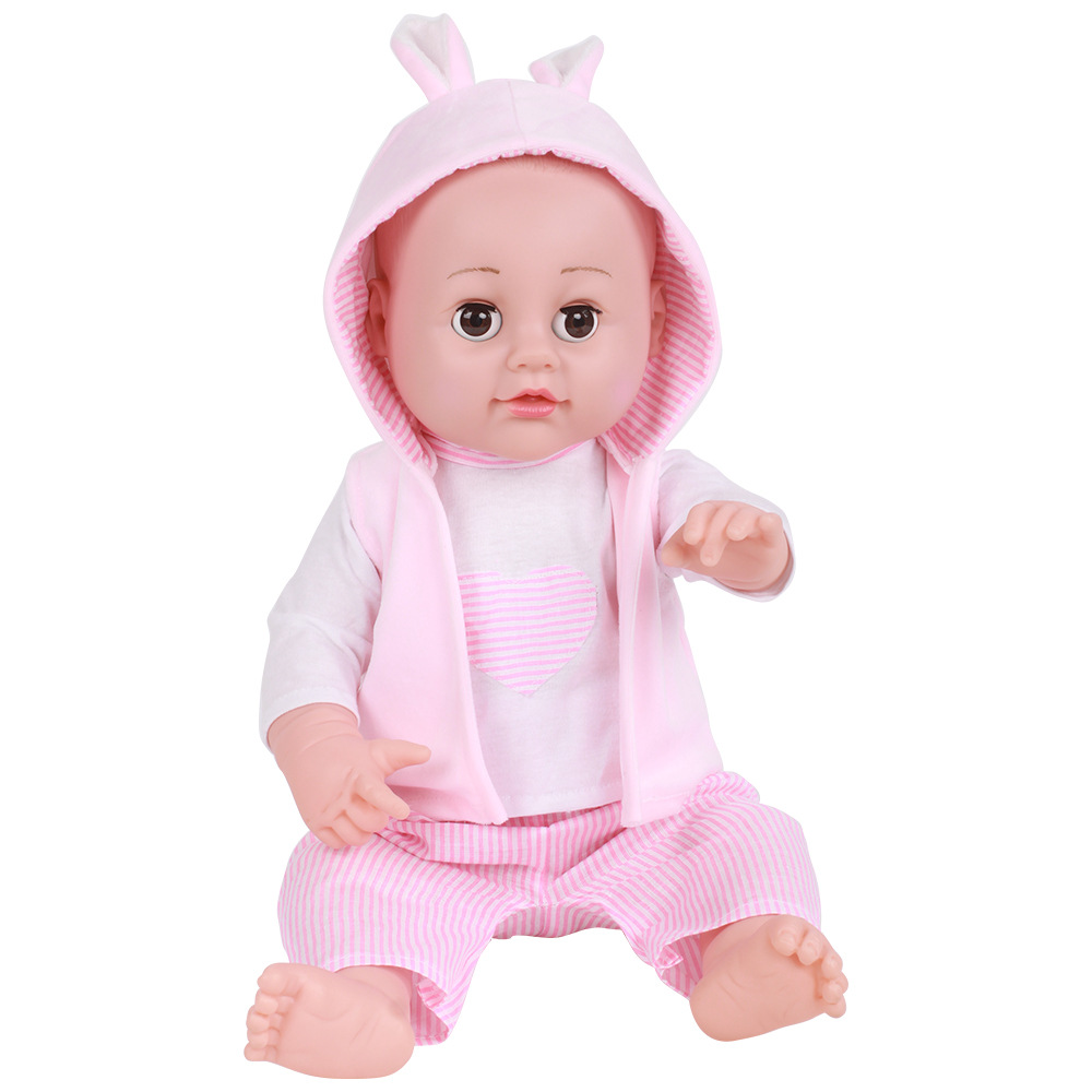 Búp Bê Em Bé Gái Bé Trai Silicon Trong Set Đồ Dễ Thương - Cao 52cm