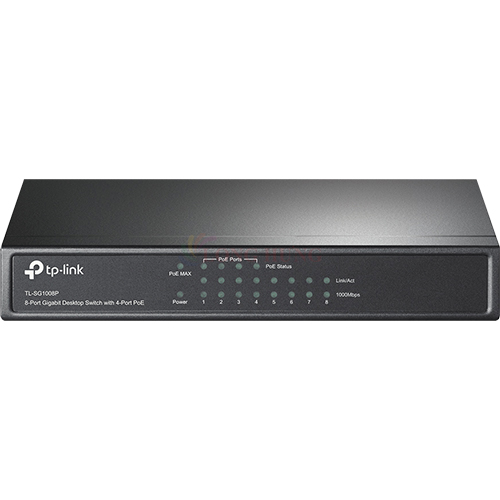 Switch TP-Link 4-Port PoE with 8-Port Gigabit Desktop TL-SG1008P - Hàng chính hãng
