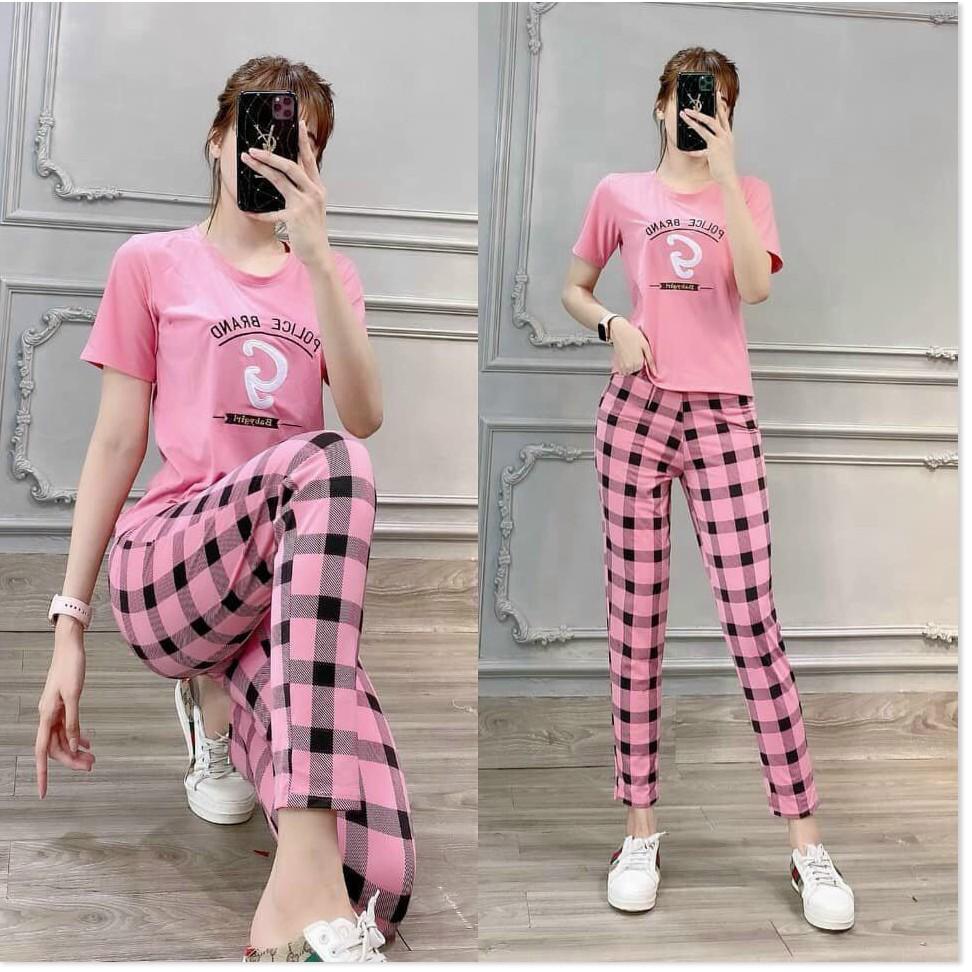 Set bộ thun Cotton NỮ DÀI MẶC NHÀ