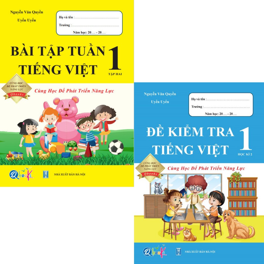 Sách - Combo Bài Tập Tuần và Đề Kiểm Tra Tiếng Việt 1 - Cùng Học Để Phát Triển Năng Lực - Học Kì 2