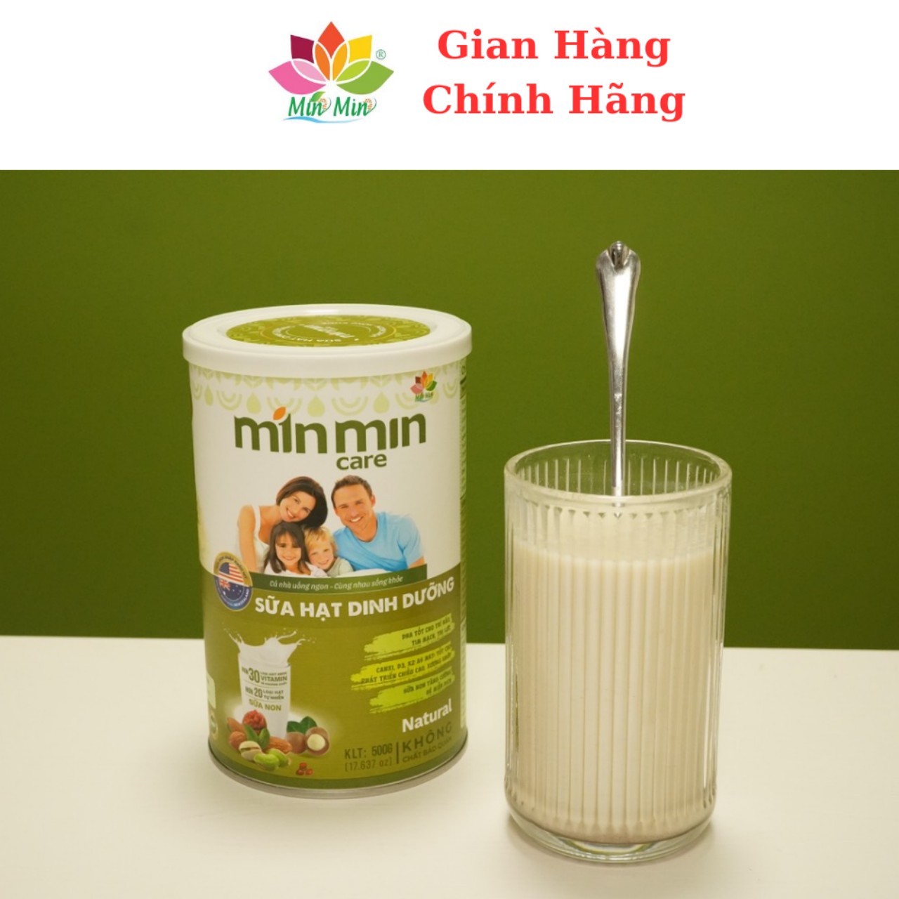 Combo 2 hộp Sữa Hạt Dinh Dưỡng Min Min Care (1Kg)