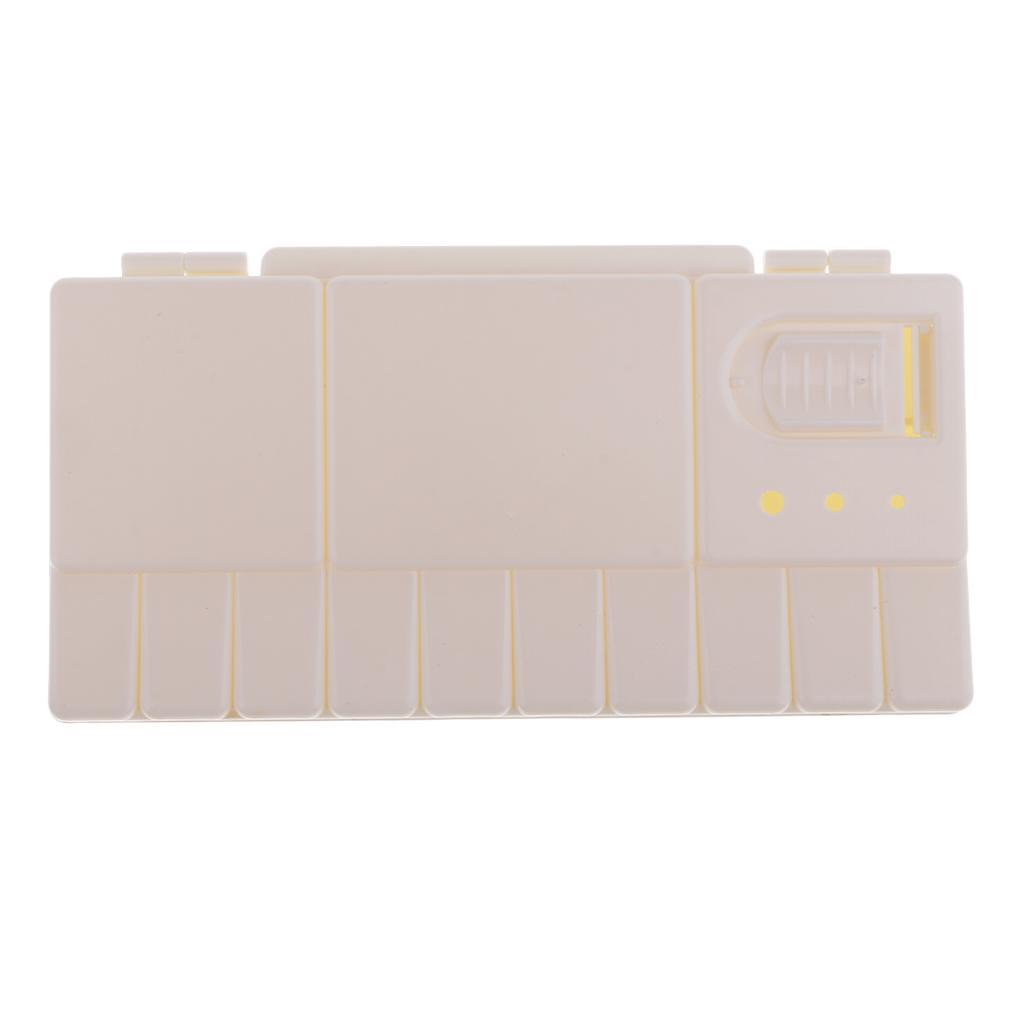 Pro Nghệ Thuật Lớn Gấp Bảng Hộp Màu Nước Sơn Bảng Hộp 20 Giếng Bao Da Mở Nắp Phẳng Khay Đựng Son lỗ Xỏ Ngón Cá
