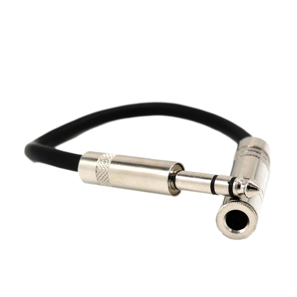 6.35mm Stereo Plug Male to 6.35mm Female cable, Audio Cable Stereo Cord, Extension cord, 0.2m