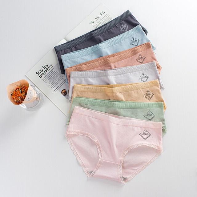 ComBo 5 Quần Lót Nữ Cotton , Cao Cấp Cạp Sọc Xuất Nhật 170