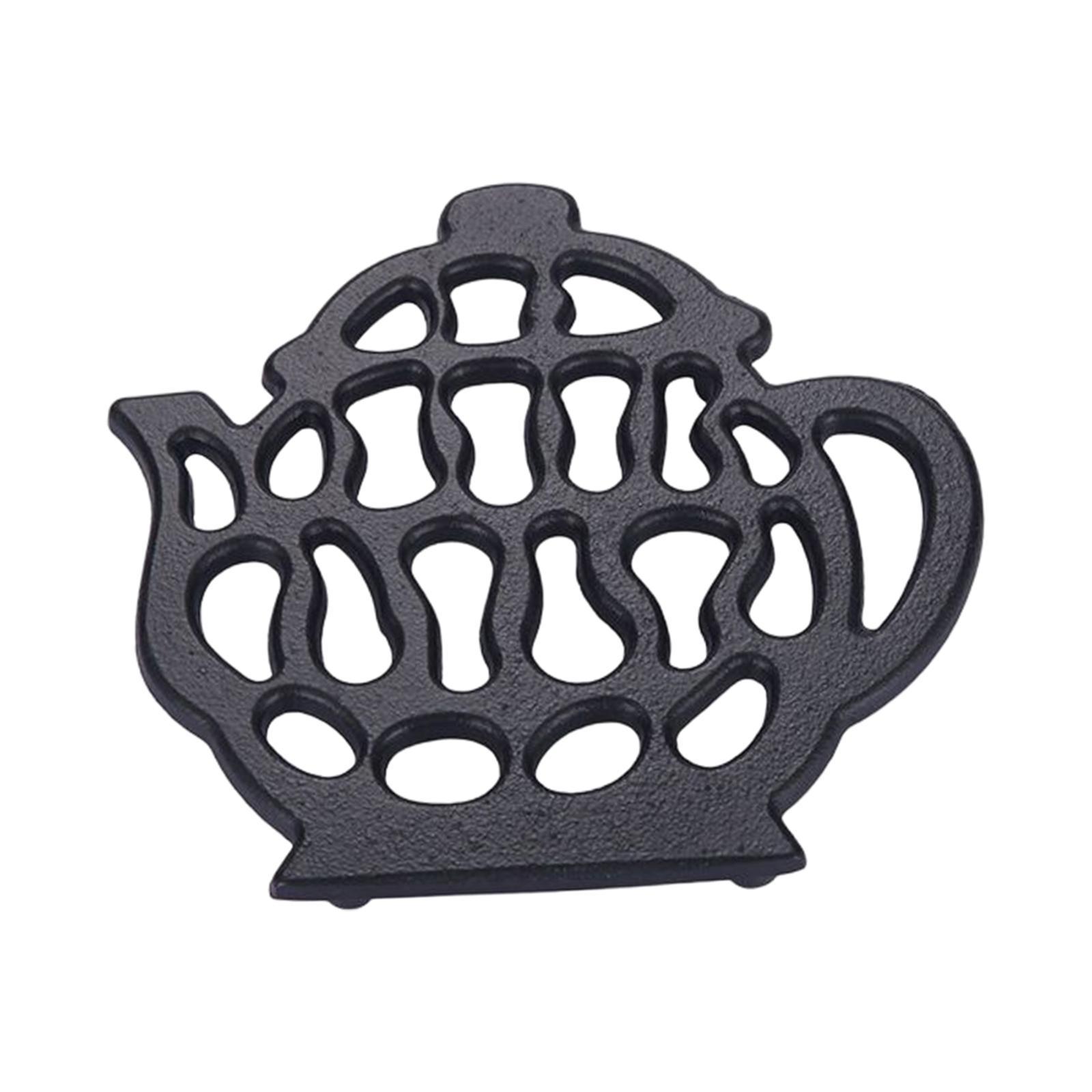 Teapot Cast Iron Trivets Exquisite Insulation Pad Table Decor for Wedding