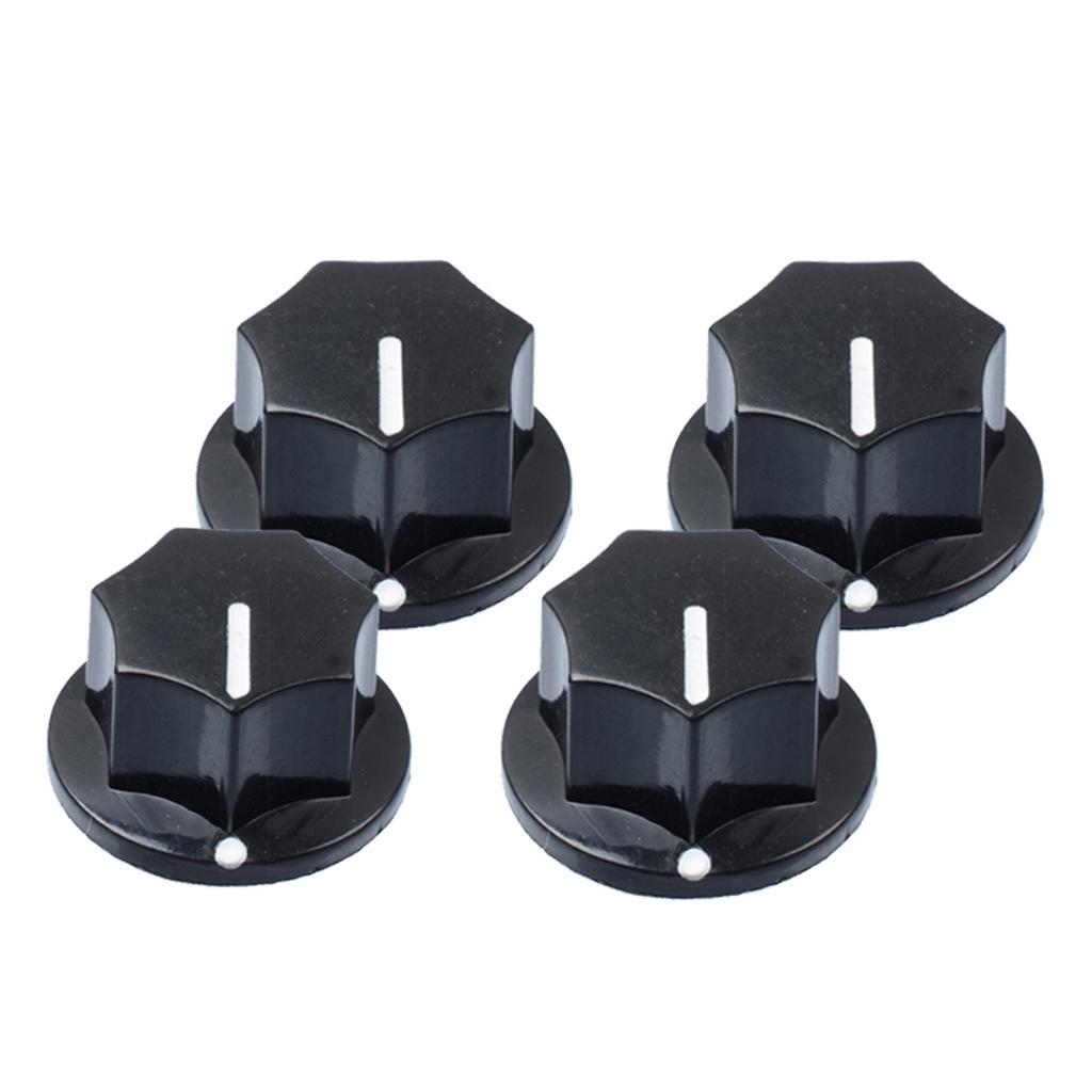 Sunnimix 4 Gói Tập Núm Vặn Điều Chỉnh Chiết Áp Nắp Cho Đàn Guitar Điện