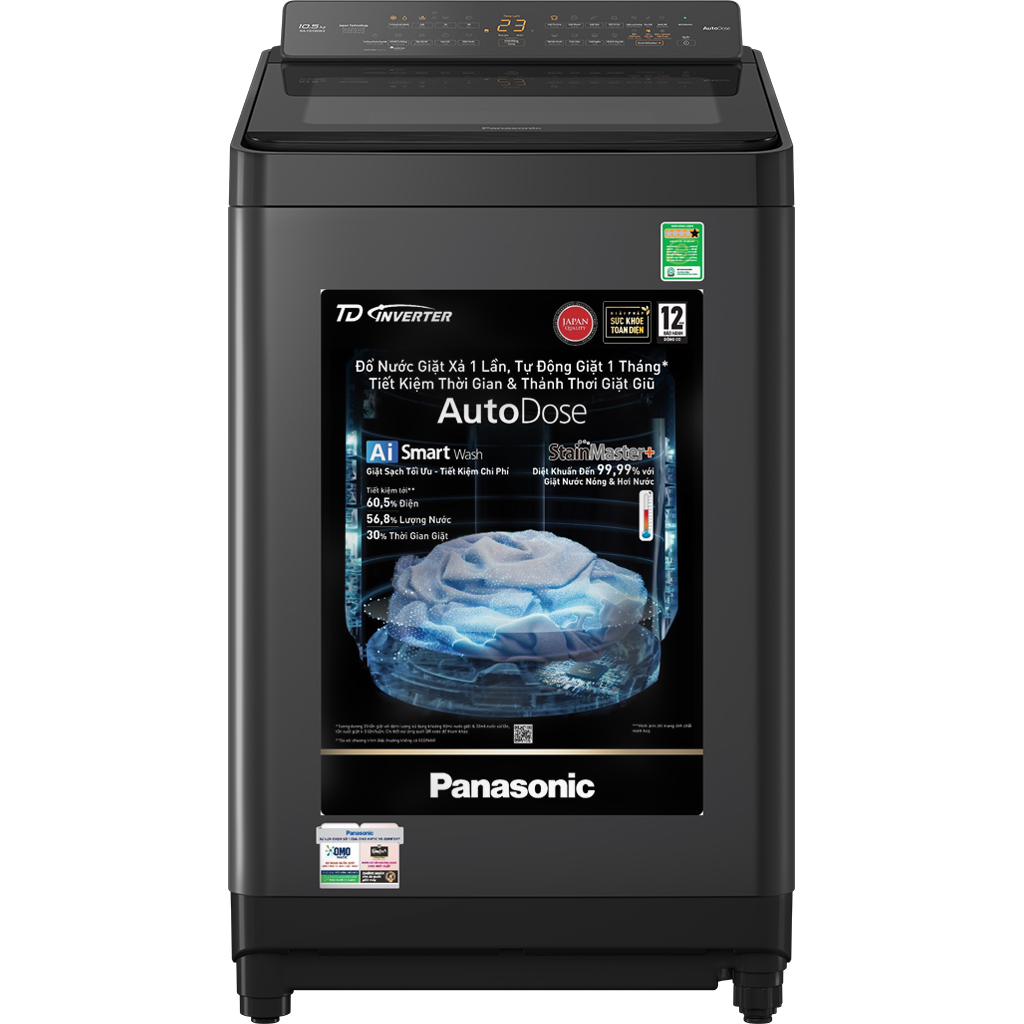 Máy giặt Panasonic Inverter 10.5 kg NA-FD105W3BV - Hàng Chính Hãng - Chỉ Giao HCM