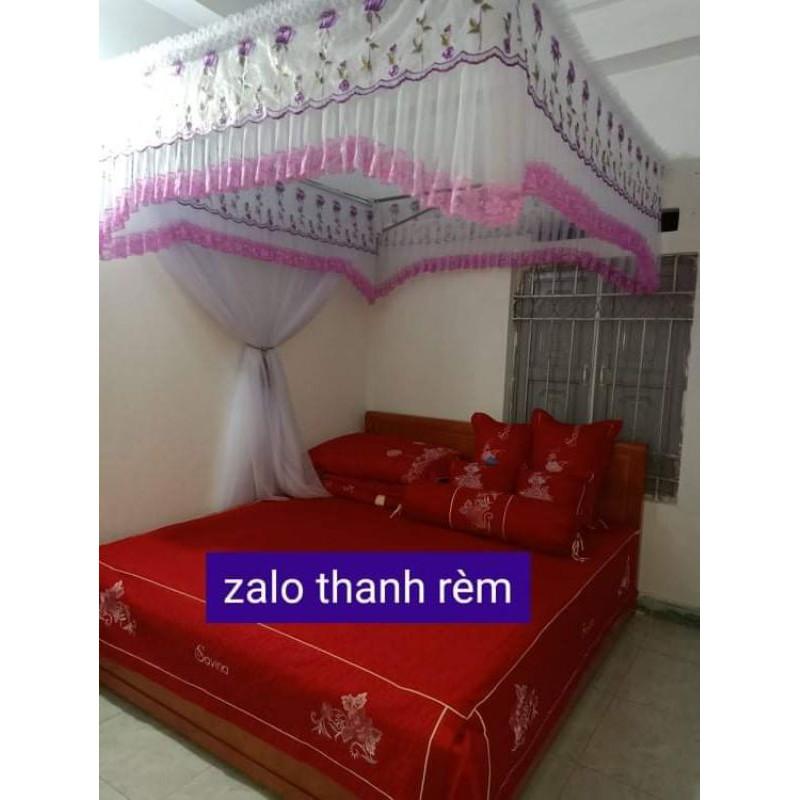 3bo Màn khung bảo gồm trọn bộ man va khung sen lạnh màu vàng nhạt ,hai cửa rất sang trọng giá