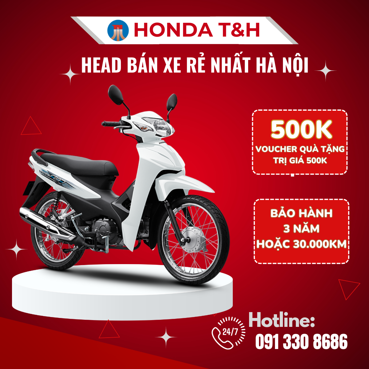 Xe máy Honda Wave Alpha phiên bản tiêu chuẩn 2024