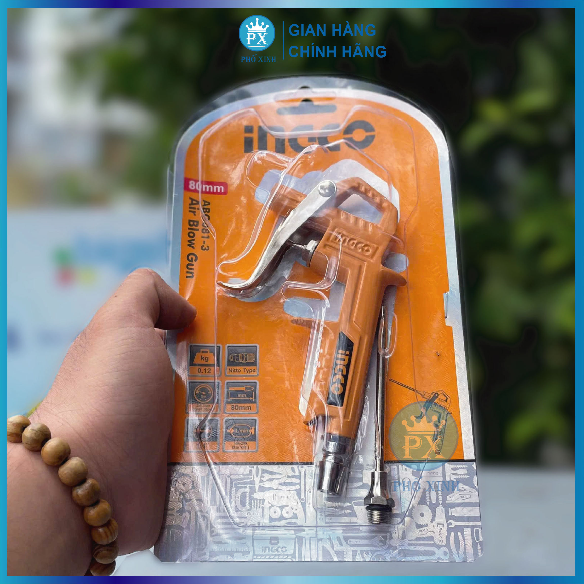 Súng thổi khí nén dài 80mm ABG081-3