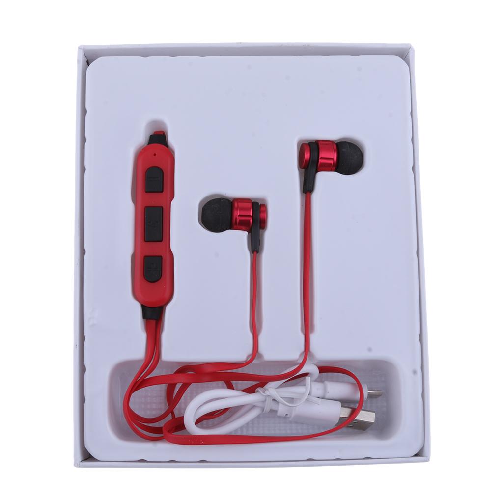 Bluetooth Headphones with TF Card Slot,Sweatproof Wireless In Ear Earbuds Headsets Bluetooth 4.2 Noise Cancelling Sports Magnetic Bluetooth Wireless Sports Headset