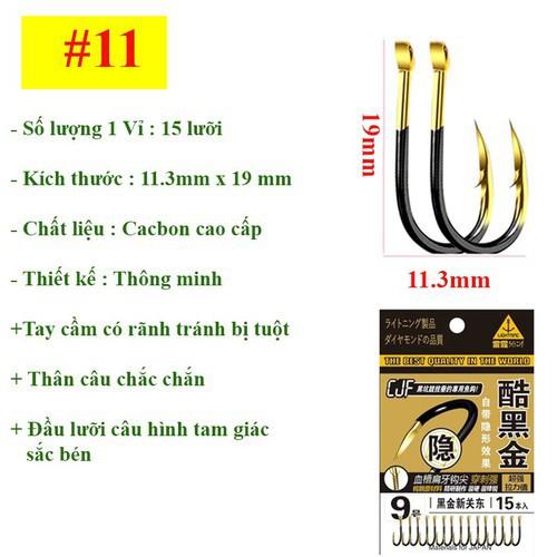 Lưỡi câu cá CJ Seiko Nhật Bản  Cao Cấp Chuyên Câu Đài, Câu Đơn