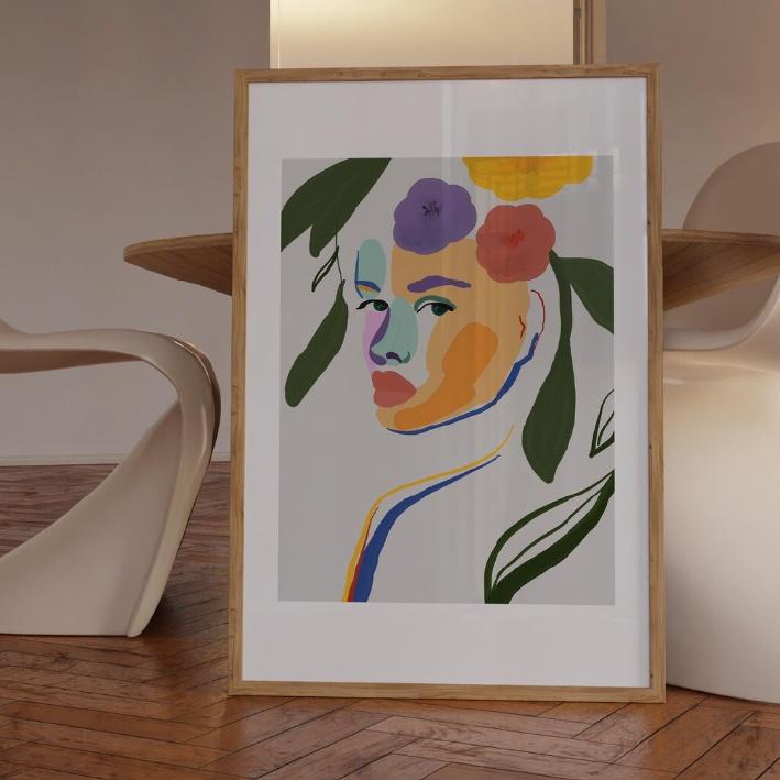 TRANH TREO TƯỜNG NGHỆ THUẬT AESTHETIC MINIMALISM Y2K