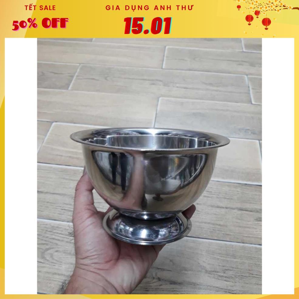 Bộ Cối Chày Inox Đường kính 17cm Dùng Để Giã Thức ăn, Chống nấm mốc