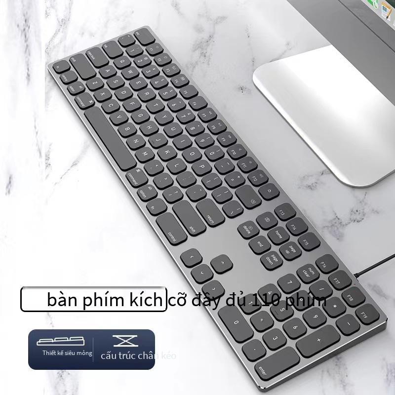 Bàn phím có dây hợp kim nhôm 3 vùng mới giá rẻ nhất trong năm phù hợp với tất cả các máy tính hệ thống Apple phím cấu trúc chữ X