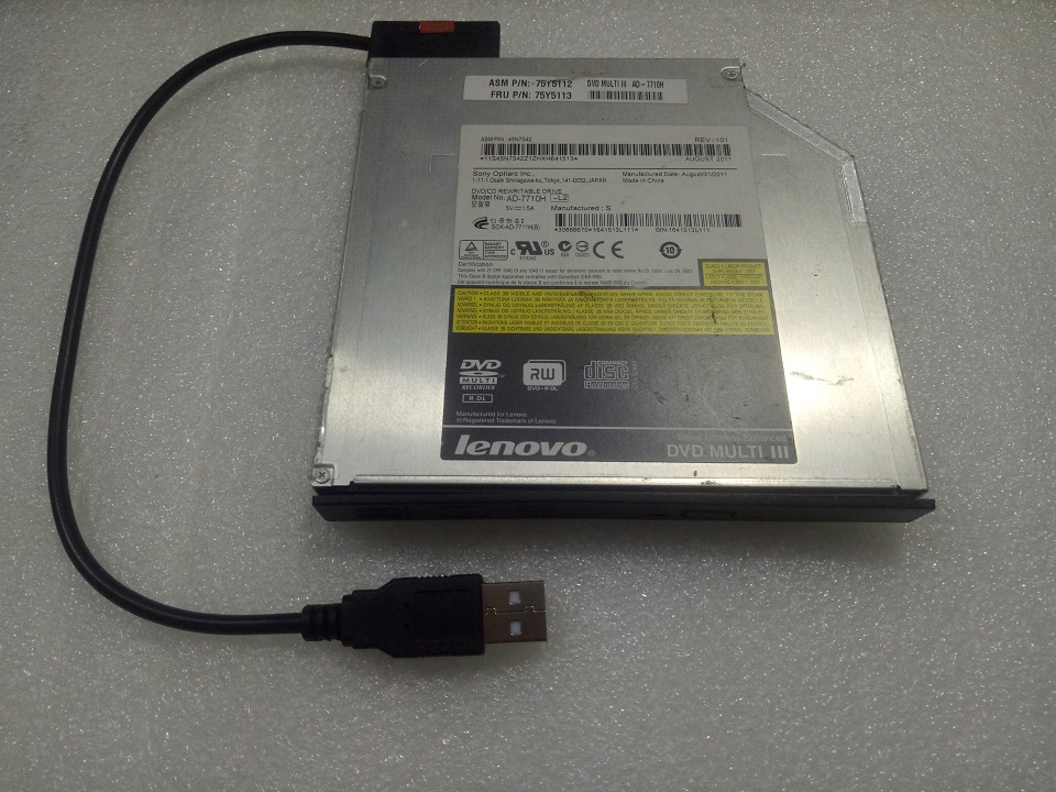 Cáp chuyển ổ DVD laptop ra cổng USB - Cable DVD to USB - Hàng chính hãng