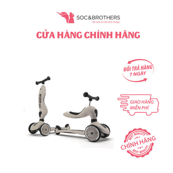 Xe scooter trẻ em Scoot and Ride Highwaykick 1 màu Ash