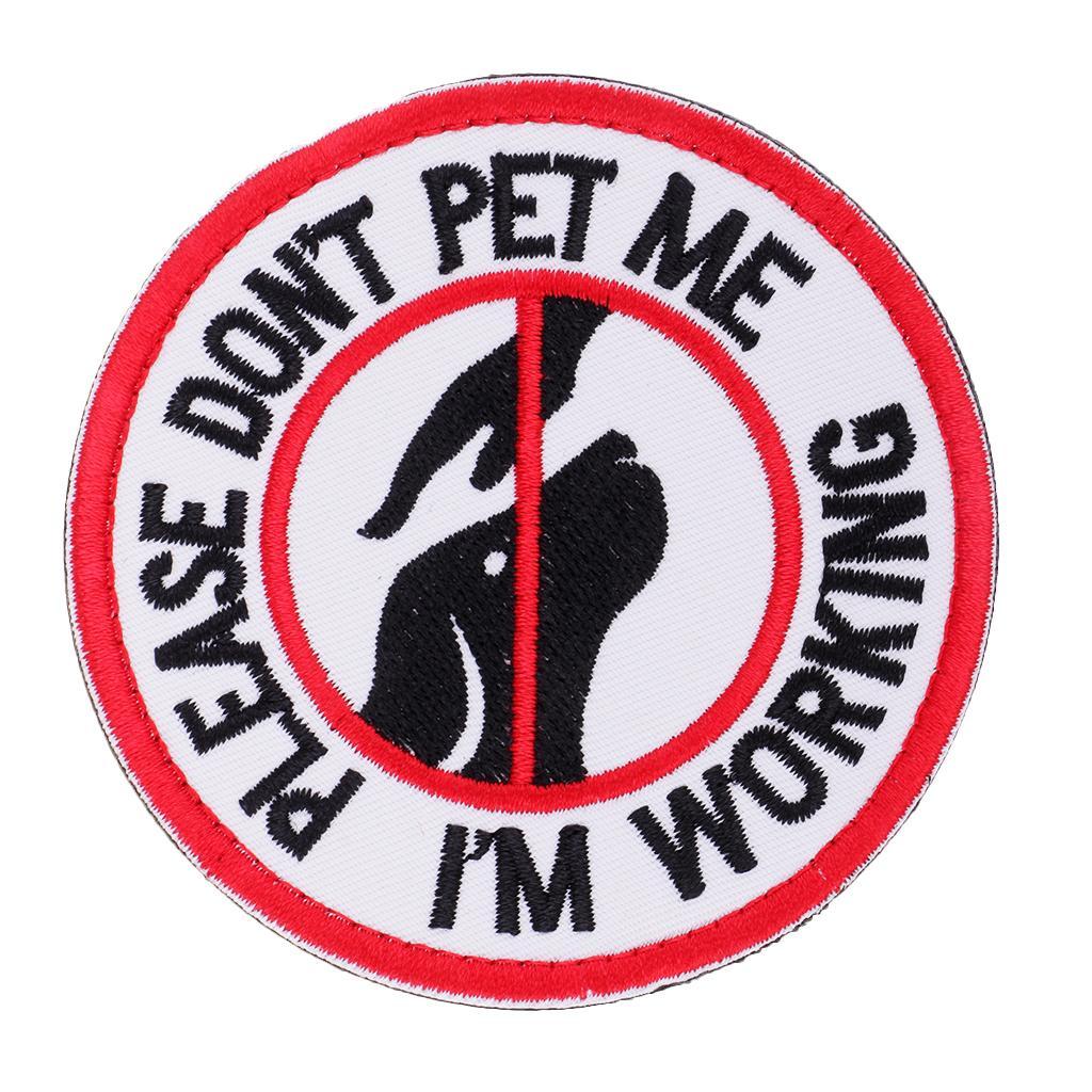 3-7pack Service Dog Patch Embroidery Patch Armband Badge Hook & Loop 4#