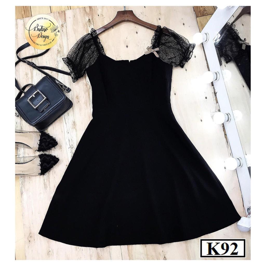 Váy đầm xòe K92 Đen thời trang nữ hàng thiết kế Cao Cấp