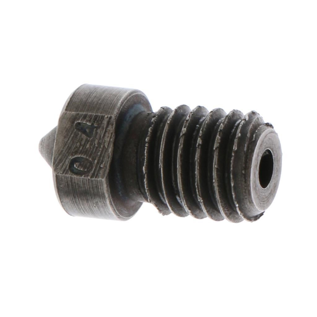 Replacement M6 Steel 0.4mm Extruder Nozzle 1.75mm for 3D Printer Parts