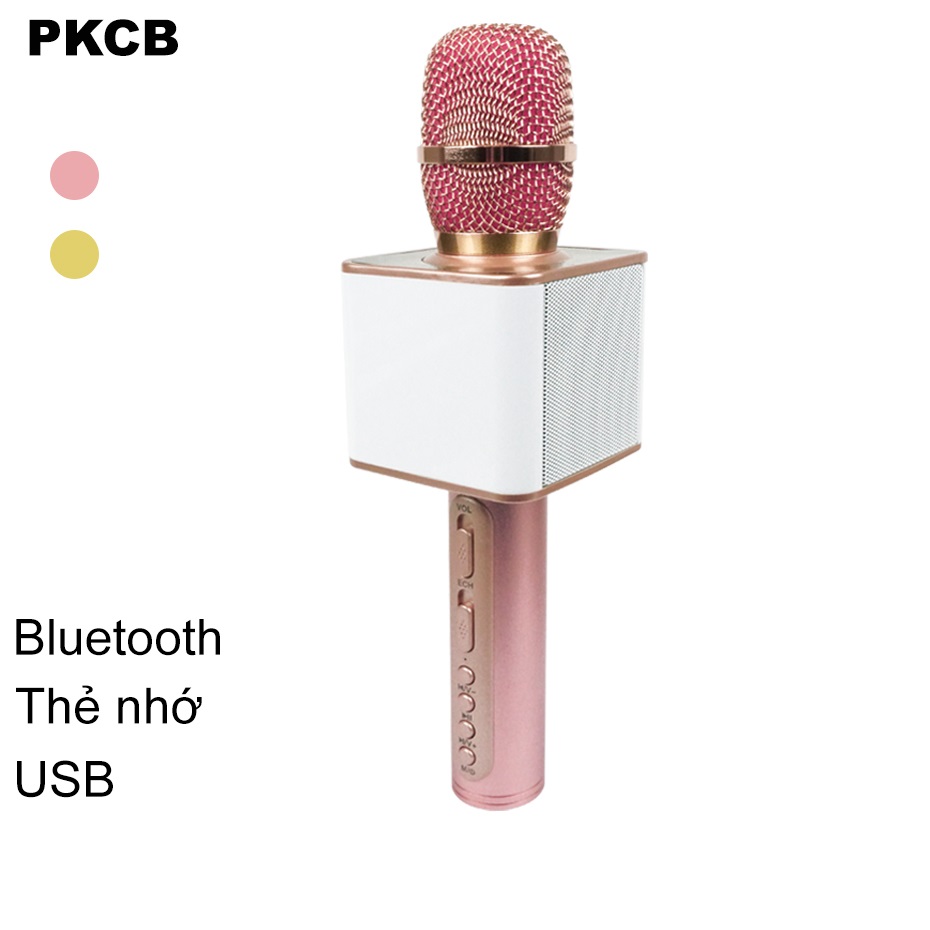 Micro Karaoke Bluetooth hát điện thoại chất lượng cao PKCBSDRD72 Hồng - Hàng Chính Hãng