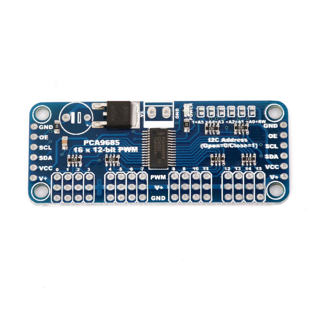 16 Channel 12-bit PWM/Servo Driver-I2C Interface Shield Module Servo Shield for Arduino