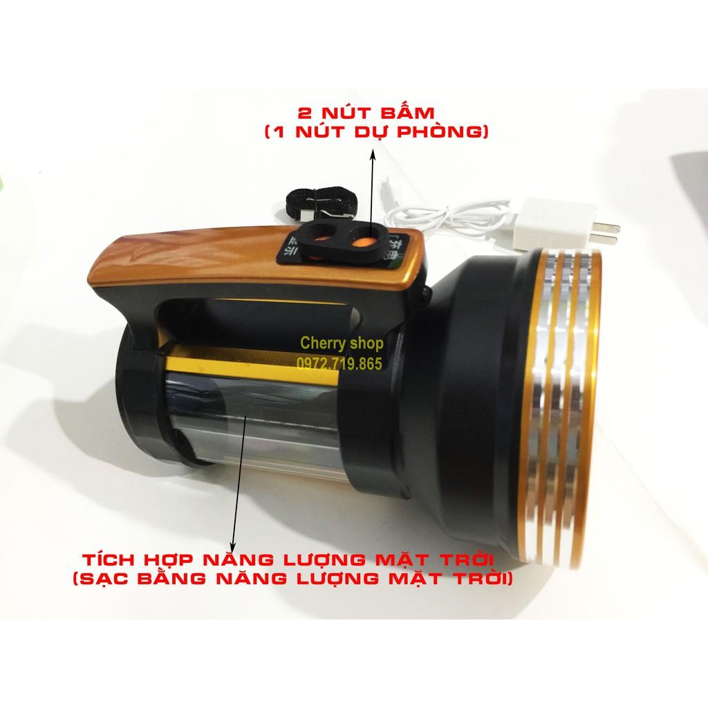 ĐÈN PIN TÍCH HỢP NĂNG LƯỢNG MẶT TRỜI SIÊU SÁNG LED SẠC ĐIỆN CHỐNG NƯỚC ĐA NĂNG MÃ F8