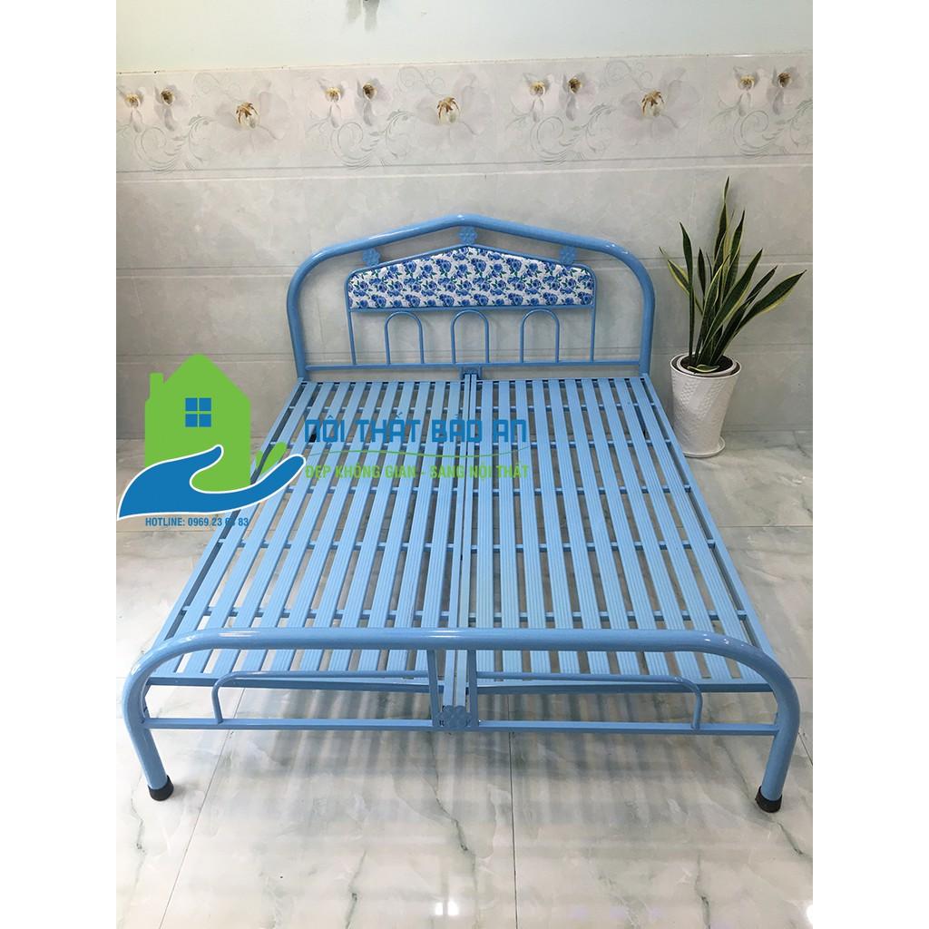 Giường sắt đơn giản  nhiều kích thước từ 0,8 đến 1m8 mẫu 15 - Bảo An
