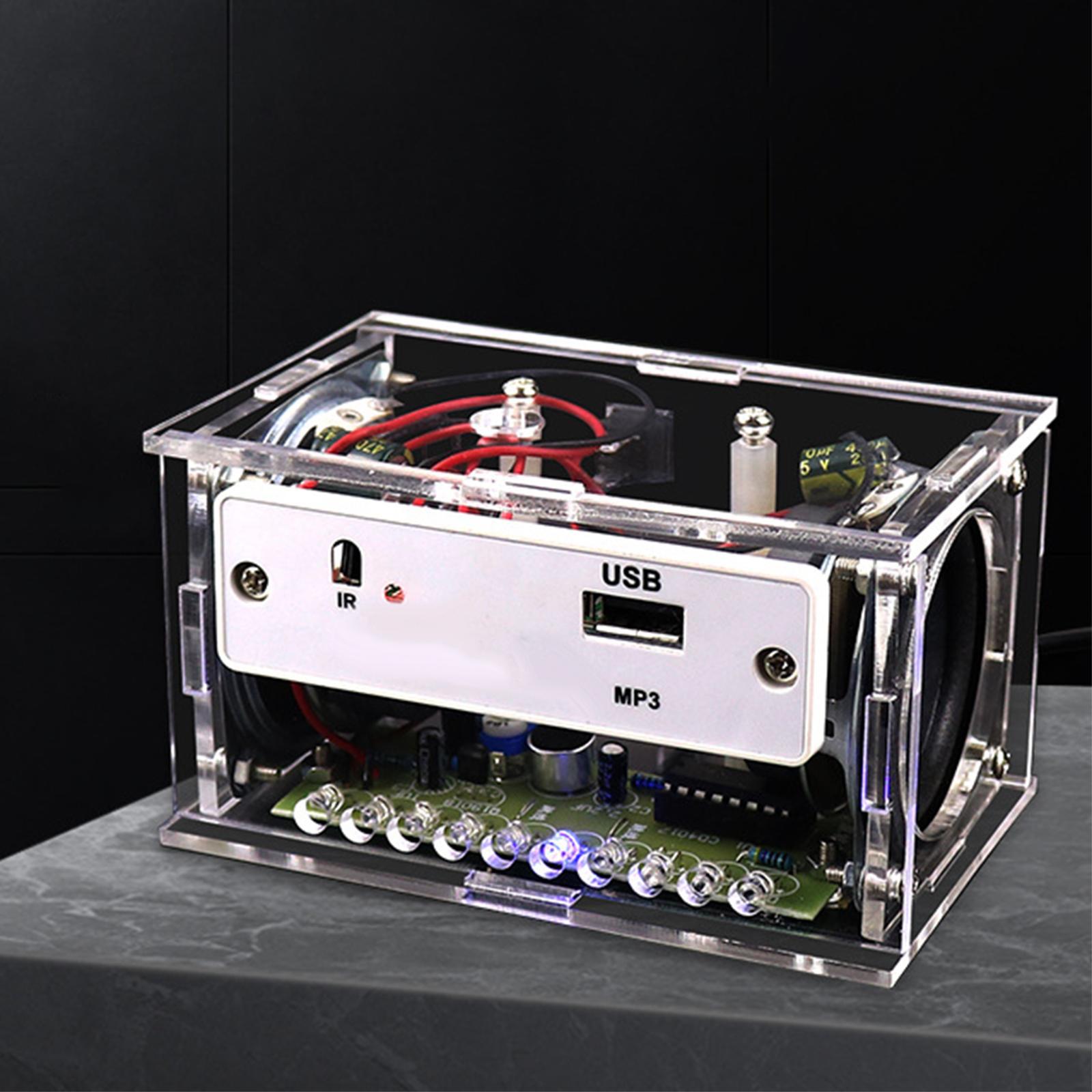 DIY Bluetooth Speaker  with Clear Box Electronic Welding  1.5A-2A
