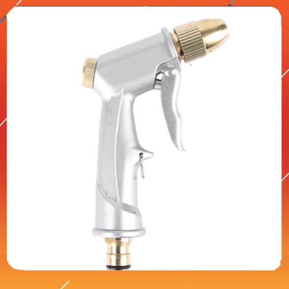 Vòi Xịt️Evoucher Bộ dây vòi xịt nước rửa xe, tưới cây , tăng áp 3 lần, loại 7m, 10m 206701 đầu đồng, cút đồng