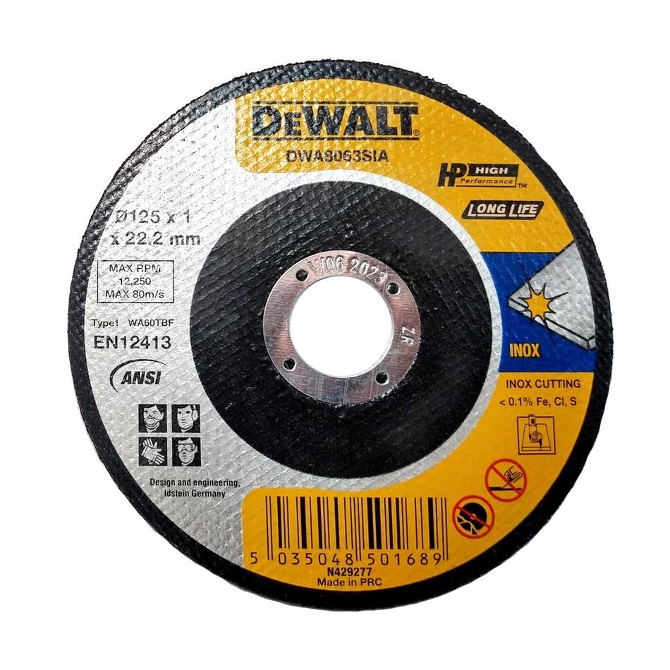 Đá cắt, đá mài cao cấp Dewalt 125mm - Chính hãng SKU DWA8063SIA DWA4522FA DW4543A