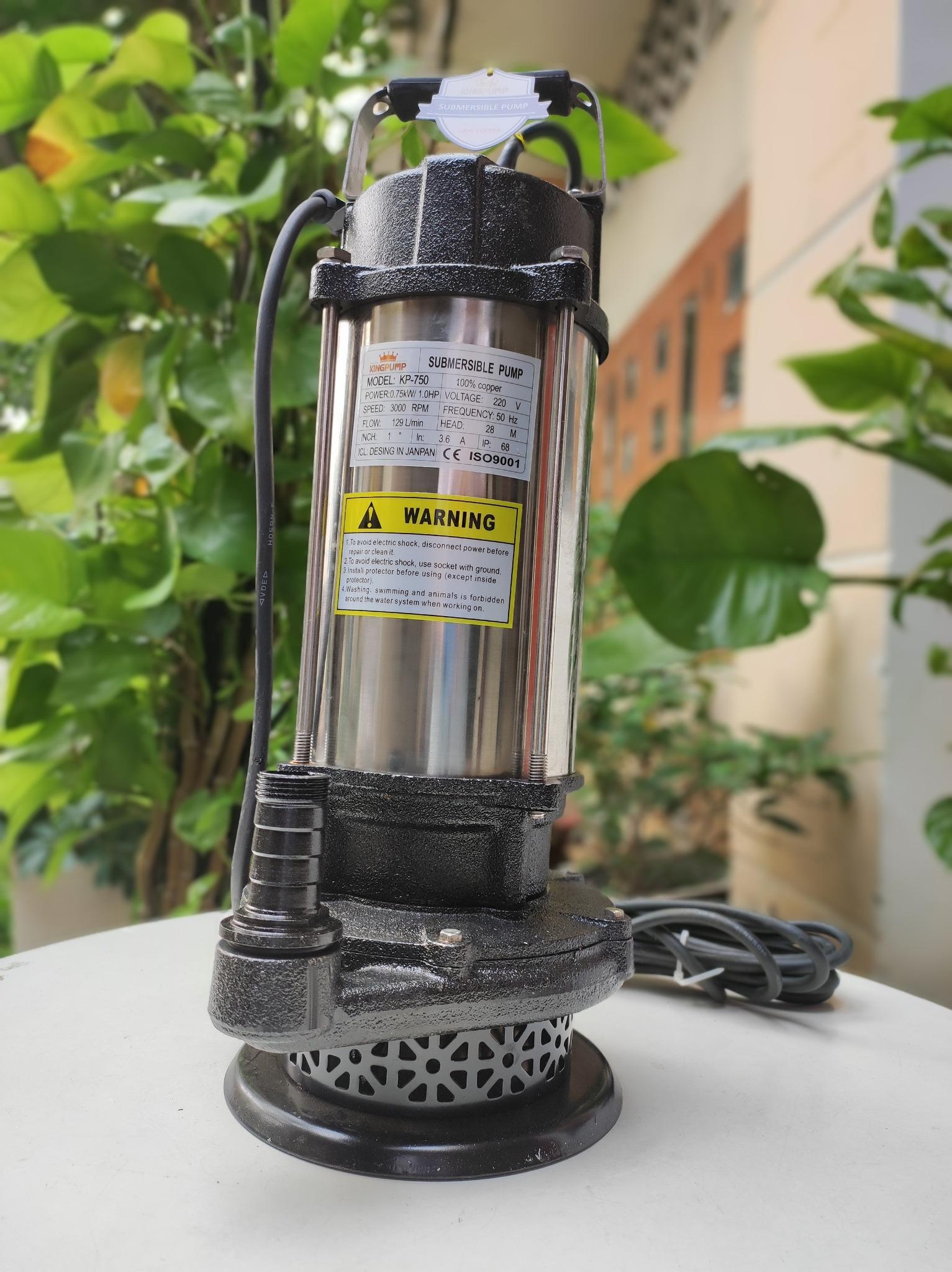 MÁY BƠM CHÌM 750W KINGPUMP KP-750 - HÀNG CHÍNH HÃNG