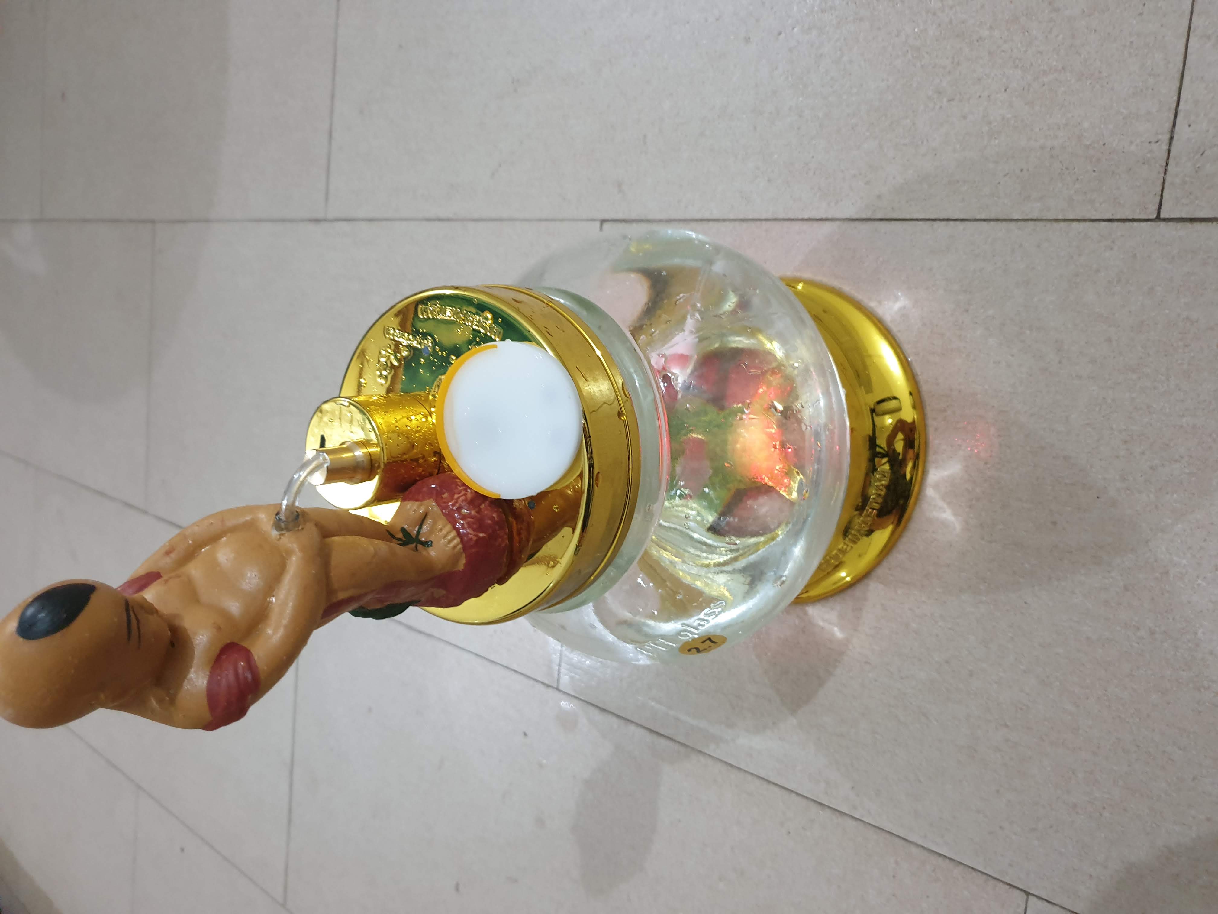 Bình Rót R.ượ.u Tự Động Tiểu Đồng Tử - chú tiểu Thủy Tinh cao Cấp 2.7 lít