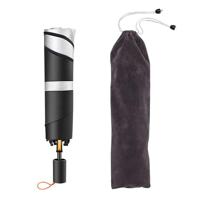 Dù Che Nắng Cửa Kính Trước Có Thể Xếp Lại Dùng Cho Xe Ô Tô Baseus CoolRide Doubled-Layered Windshield Sun Shade Umbrella Pro - Hàng chính hãng