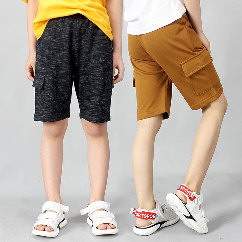 TL2 Size130-160 (21-40kg) Quần thun ngắn short thể thao cho bé trai lớn Thời trang trẻ Em