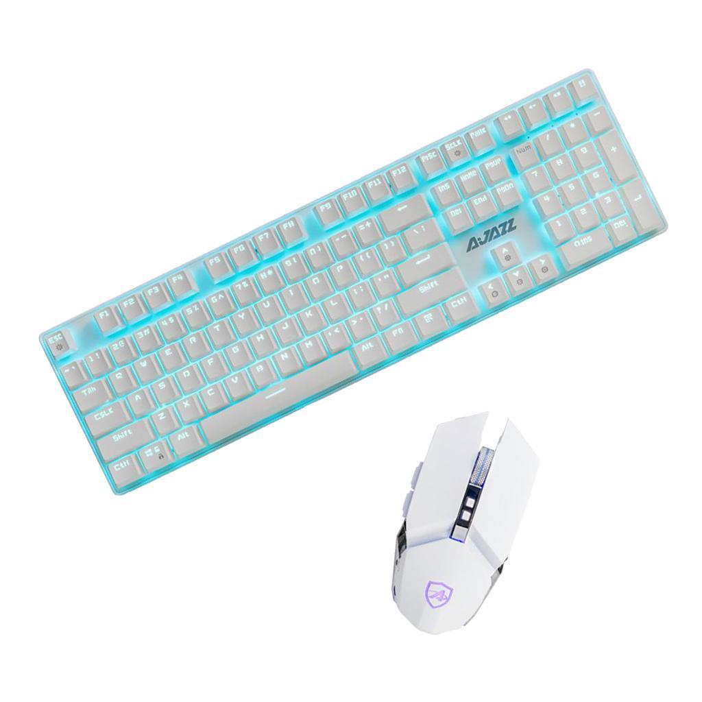 Wired 108 Keys Mechanical Keyboard Mouse Combo RGB for Home PC Laptop
