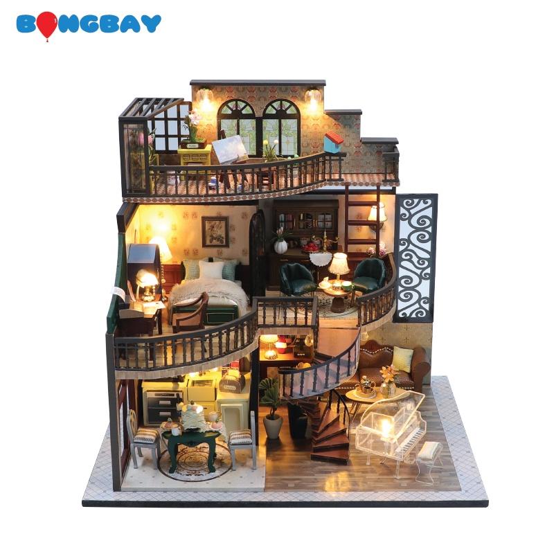 Mô Hình Nhà Búp Bê DIY - Biệt Thự Pavilion M2132