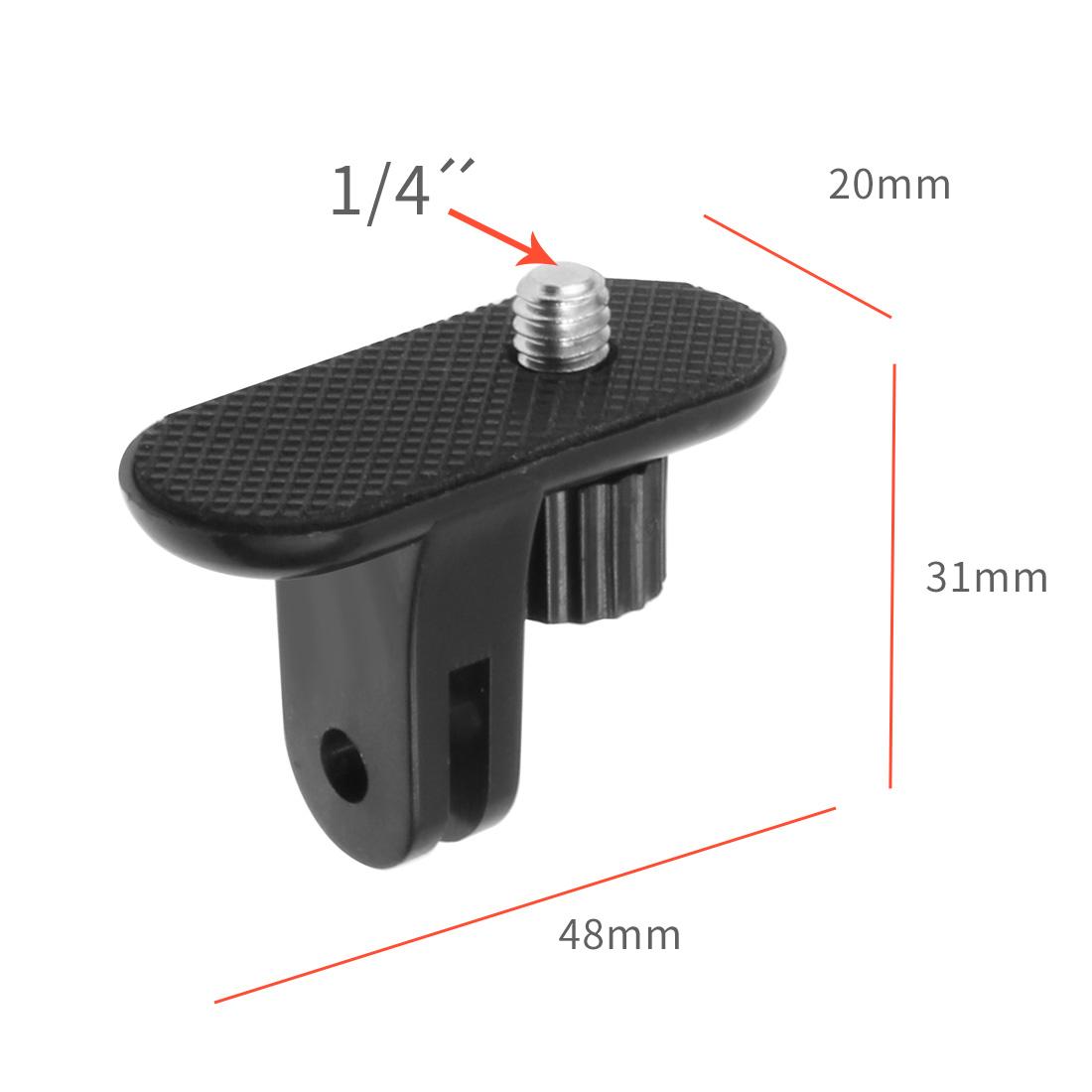 Mini ABS Tripod Mount 1/4 Bộ chuyển đổi Monopod đầu Vít cho GoPro Hero 9 8 7 6 5 cho Insta360 One x2 R cho máy ảnh hành động DJI OSMO