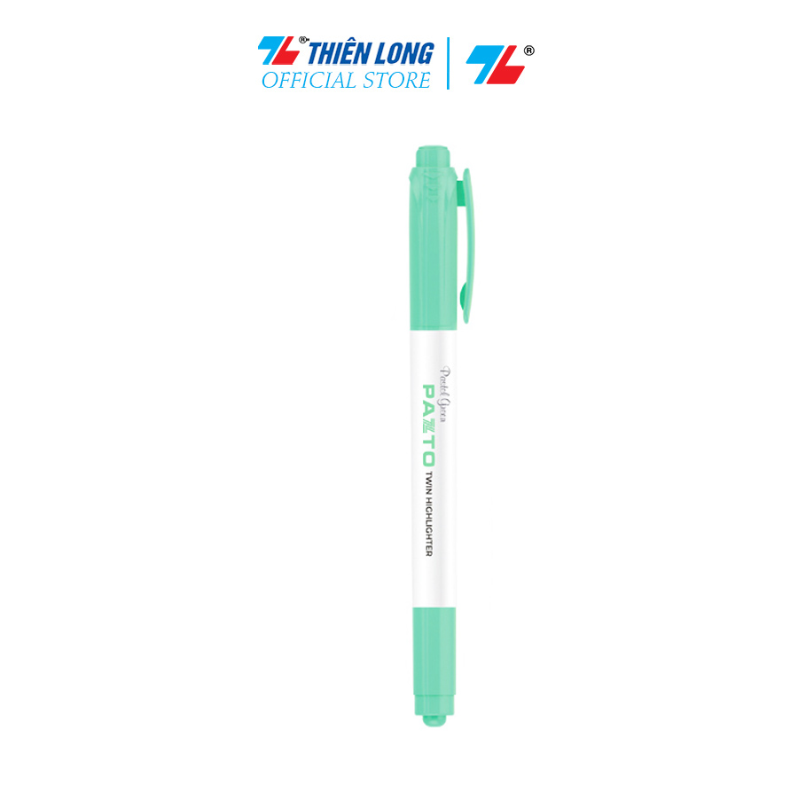Bút dạ quang màu Pastel Thiên Long Pazto HL-016 - Bút dạ quang rửa được - Không để lại vết khi Photocopy (5 cây)