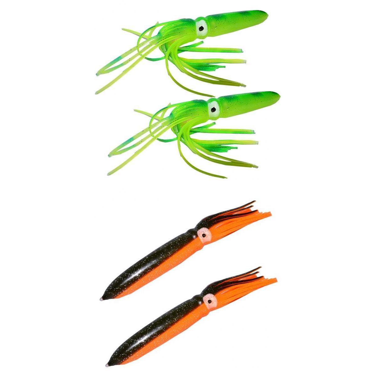 4Pcs Octopus Skirt Lure Soft Squid Fishing Lures Squids Skirts Baits Tools