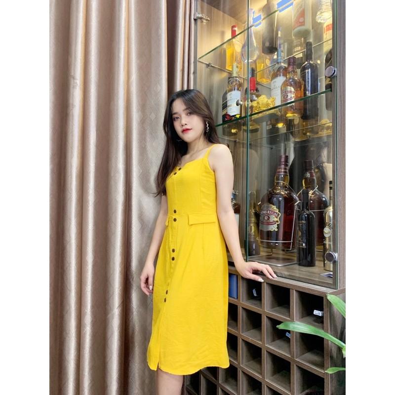 Đầm 2 dây túi giả hàng tk đẹp độc
