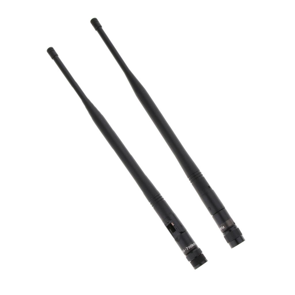 4 Cầm Tay Micro Không Dây UHF Anten Bên Mic Đen, TNC