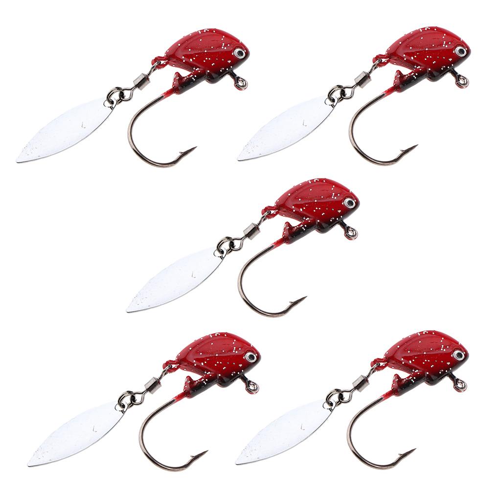5 Pieces Fishing Jig Lure Freshwater Saltwater Bait Hook Tackle