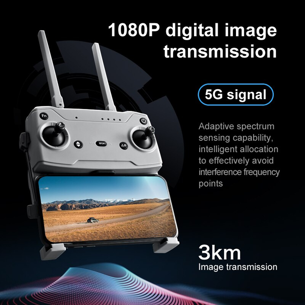 Flycam mini giá rẻ camera 4k i9 Max - Máy bay flycam thế hệ mới gimbal 3 trục, G.P.S, bay 3km, thời gian bay 25 phút, động cơ không chổi than, cảm biến chống va chạm - hàng chính hãng